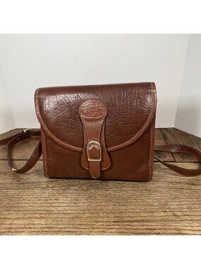 Maison Du Cuir Brown Leather Handbag Shoulder Bag